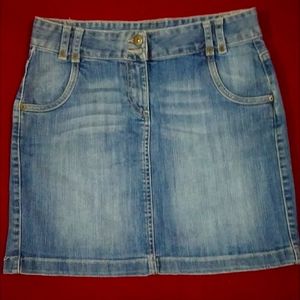 Denim short skirt